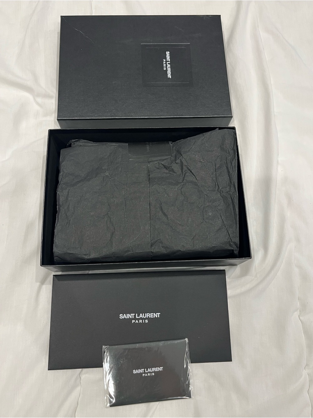 Saint Laurent Monogram Kate Wallet White Croc-Embossed Tassel Chain - Picture 4 of 10